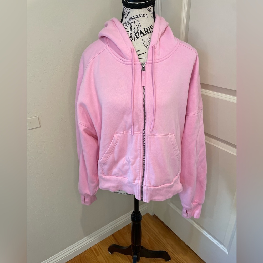JoyLab Bright Pink Size Large ZipUp Hoodie “Lululemon Look”